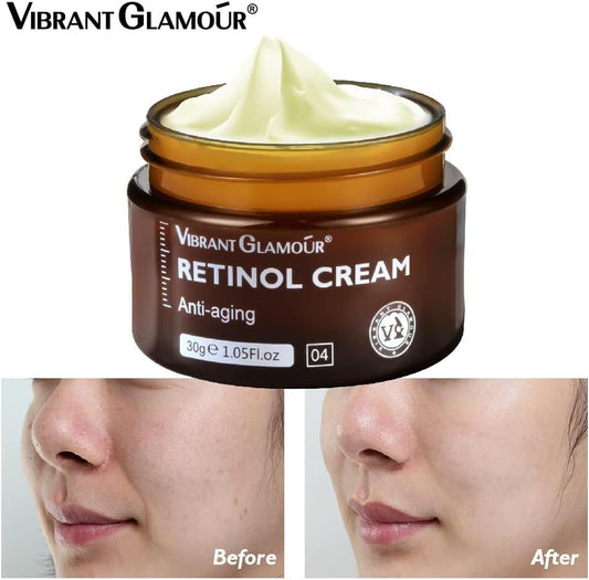 Retinol Face Cream – Whitening, Anti-Wrinkle & Deep Moisturizer for Dry Skin | Skin Firming & Rejuvenation