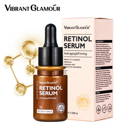Vibrant Glamour Retinol Serum – Anti-Aging & Firming Face Serum with Hyaluronic Acid, Vitamin E & Antioxidants