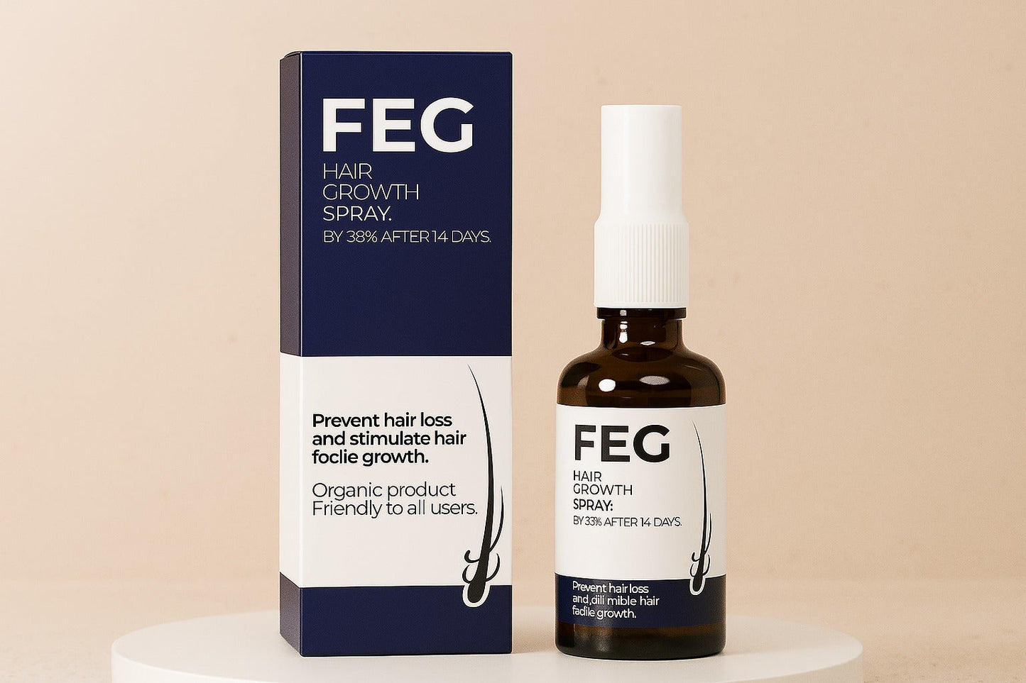 FEG Hair Growth Spray – Natural Anti-Hair Loss & Follicle Stimulating Treatment for Thicker, Fuller Hair (50ml)