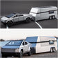 1:32 Cyber Pickup Trailer RV Model Kit - Diecast Metal Off-Road Toy Truck for Boys