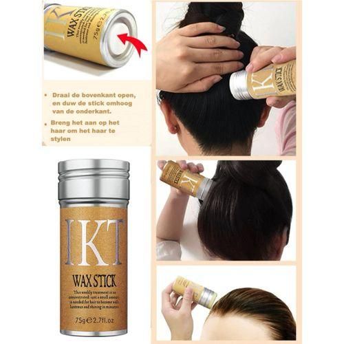 IKT Cire Stick Cheveux – Professional Hair Wax Stick for Smooth Edges, Flyaway Control & Natural Shine (75g)