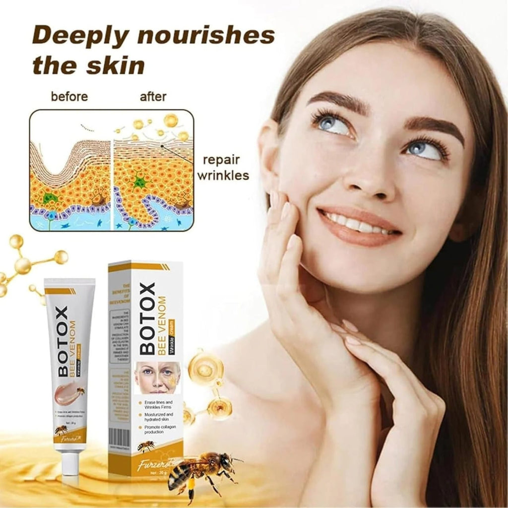 Botox Bee Venom Wrinkle Cream – Anti-Aging & Collagen Boosting Moisturizer for Firm, Tight, and Hydrated Skin