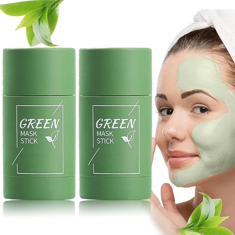 Green Tea Mask Stick – Deep Cleansing & Blackhead Removal Clay Mask with Natural Green Tea Extract (40g)