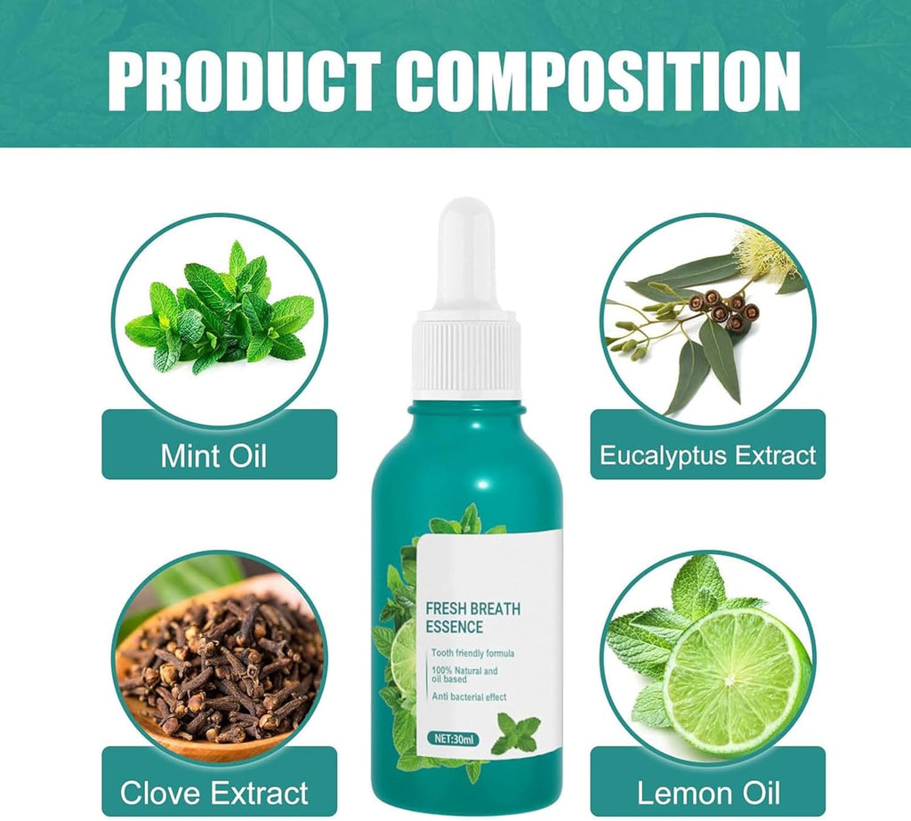 EELHOE Fresh Breath Essence – Portable Oral Care Drops for Bad Breath & Fresh Mouth (30 ml)