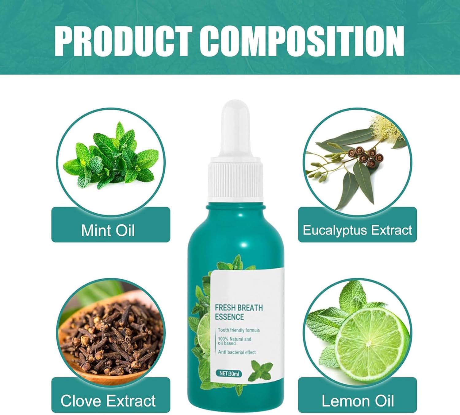 EELHOE Fresh Breath Essence – Portable Oral Care Drops for Bad Breath & Fresh Mouth (30 ml)