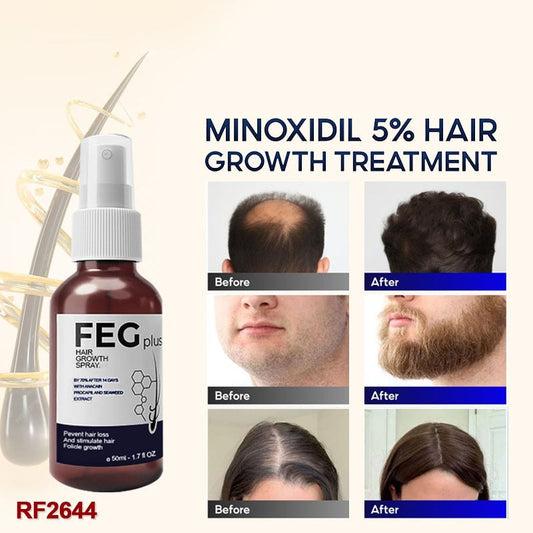 FEG Hair Growth Spray – Natural Anti-Hair Loss & Follicle Stimulating Treatment for Thicker, Fuller Hair (50ml)