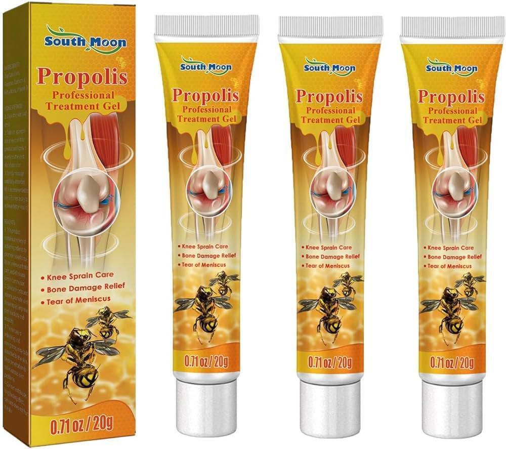 South Moon Propolis Professional Treatment Gel – Intensive Relief for Knee Sprains, Bone Damage, and Meniscus Tears – Natural Joint & Muscle Soothing Formula (20g)