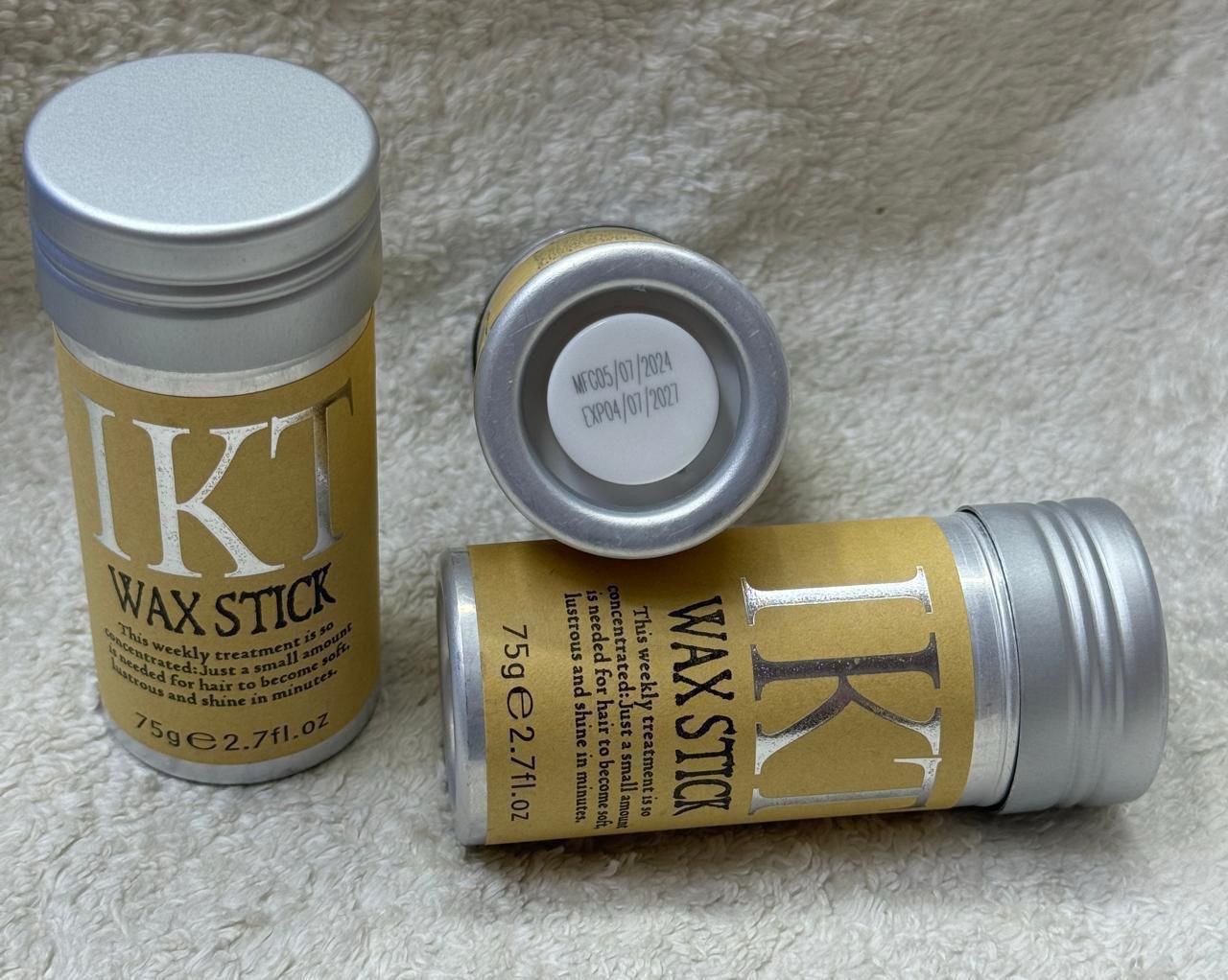 IKT Wax Stick for Hair – Sleek Stick Hair Pomade for Flyaways and Baby Hairs – Professional Edge Control and Finishing Wax for All Hair Types (75g)