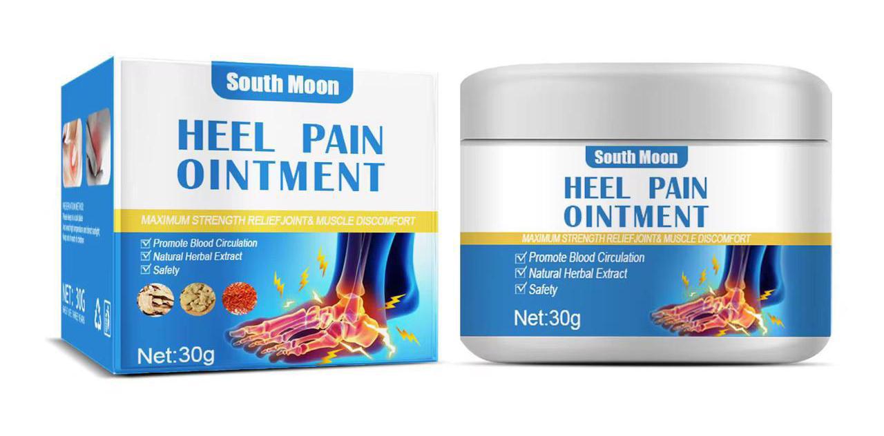 South Moon Heel Pain Relief Ointment - Maximum Strength Foot & Joint Pain Cream for Plantar Fasciitis & Bone Spurs - 30g