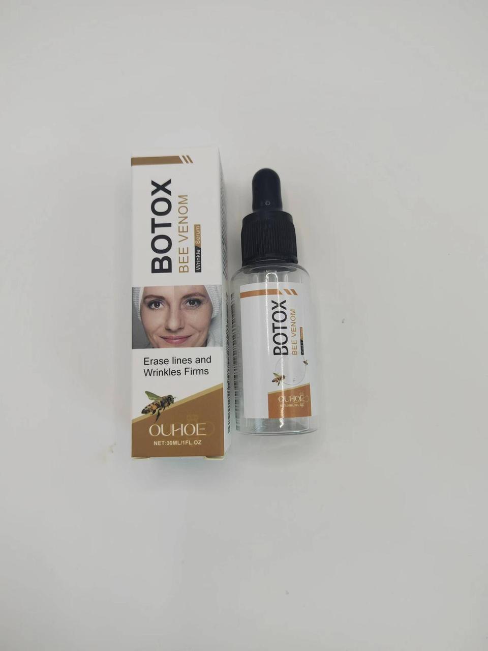 OUHOE Bee Venom Face Serum - Collagen Boosting Wrinkle Eraser for Fine Lines & Sagging Skin - Advanced Skin Rejuvenation - 1.01 FL. OZ
