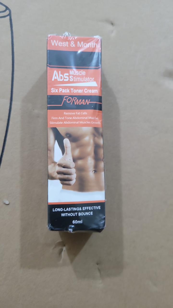 West & Month FORMAN Abdominal Muscle Toner - Firming and Toning Cream to Stimulate Muscle Growth - 60ml