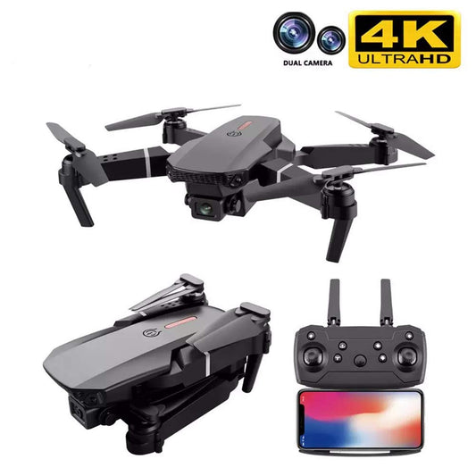 E88 Drone – Foldable HD Camera Drone with Dual Cameras, Altitude Hold & WiFi Control
