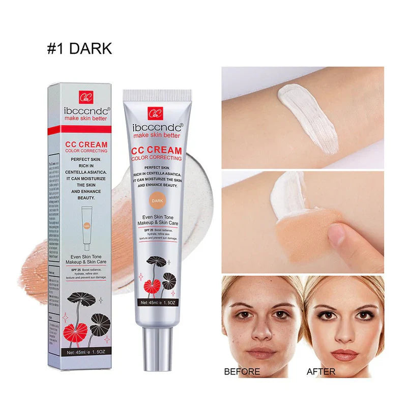 Moisturizing Correcting CC Cream – All-in-One Foundation, Concealer & Brightening Cream for Flawless Skin (40ml)
