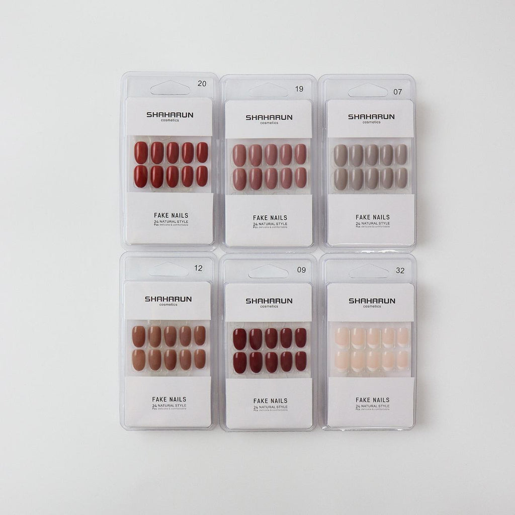 Female Press-On Nails – 12 Packets (20 Pieces Per Packet) – Ready-to-Wear Acrylic Nail Set for Women