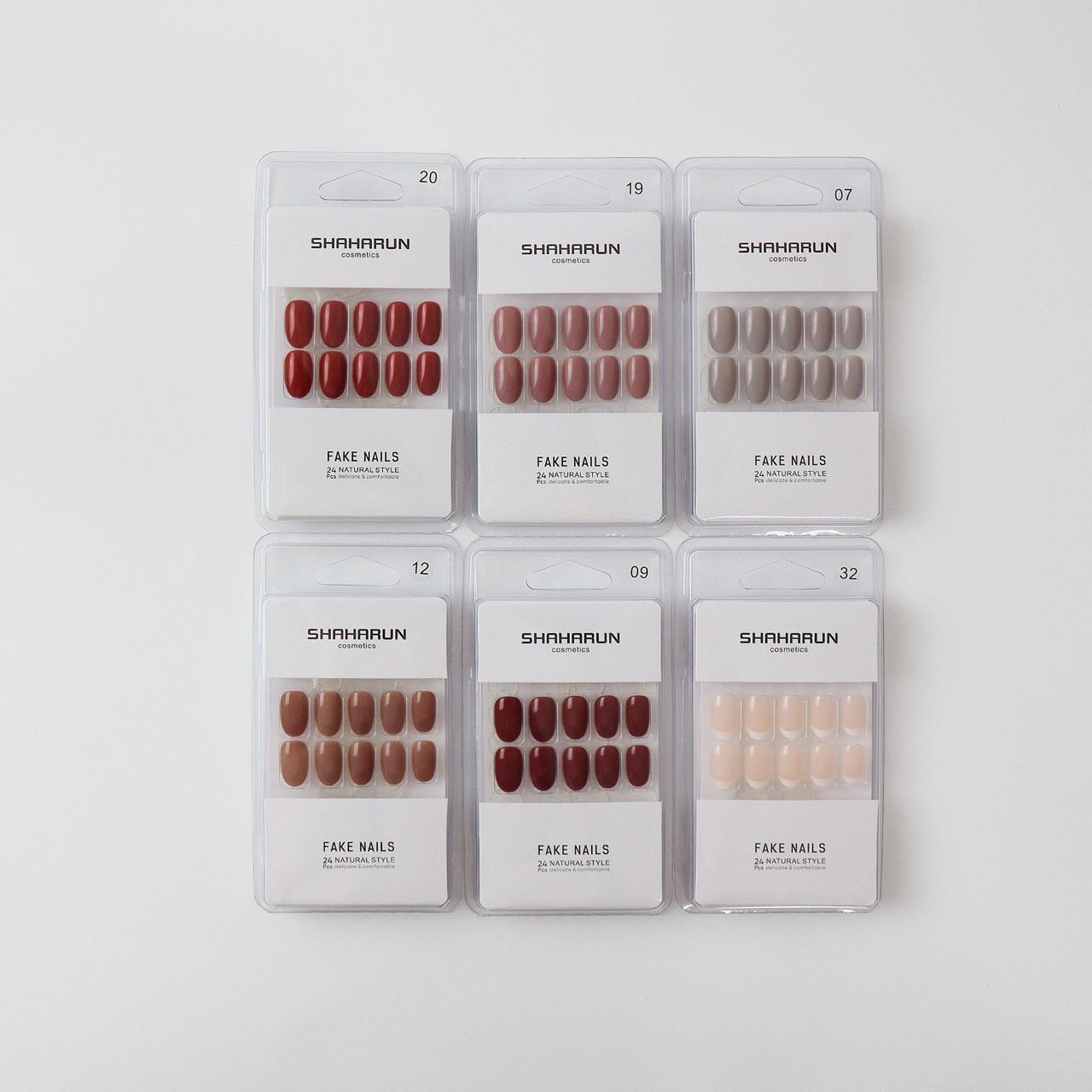 Female Press-On Nails – 12 Packets (20 Pieces Per Packet) – Ready-to-Wear Acrylic Nail Set for Women