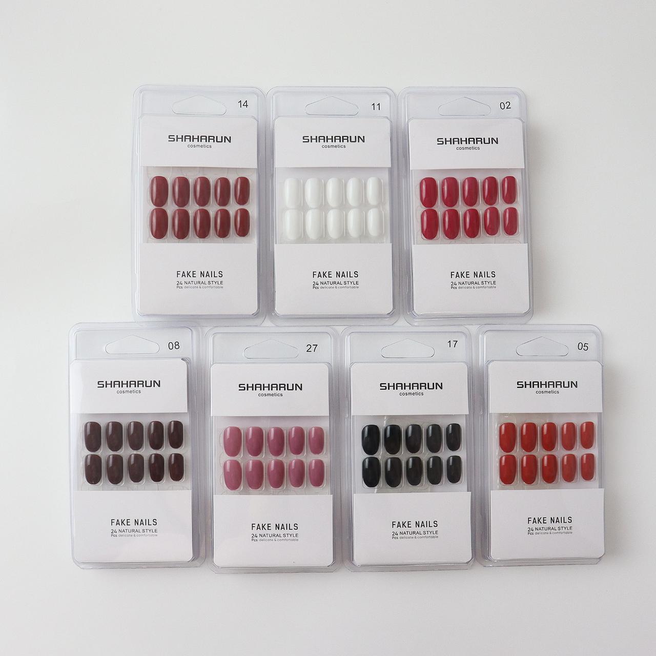 Female Press-On Nails – 12 Packets (20 Pieces Per Packet) – Ready-to-Wear Acrylic Nail Set for Women